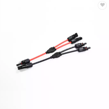 Waterproof IP68 2 In 1 AC Power Solar Wire Connector Y-Branch Solar Connector for Solar PV Panel Sys / 3