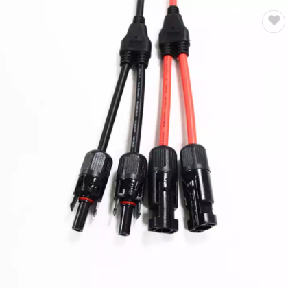 Waterproof IP68 2 In 1 AC Power Solar Wire Connector Y-Branch Solar Connector for Solar PV Panel Sys / 2