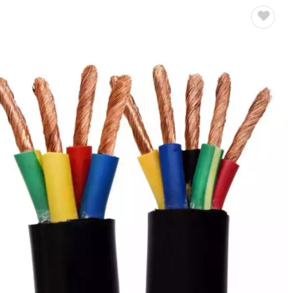 Cable Manufacturer 600V Waterproof 2.5MM2 4 Core Flat Submersible Pump Cable / 2