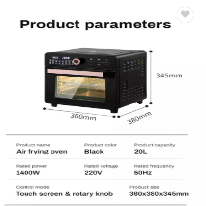 factory 20L digital air fryer oven electric air fryer toaster oven digital panel / 3