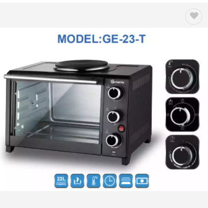 Small Kitchen Appliance Electric Toaster Oven with Hot Plate 23L 1500W / 2