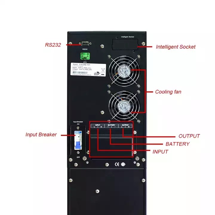 Techfine ups 10kv single phase Online elevator UPS best 10kva uninterruptible power supply / 2