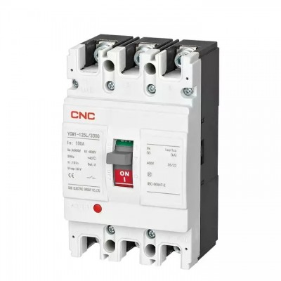 CNC Electric YCM1 Series 2P 3P 4P MCCB 63A-1600A Three Poles Moulded Case Circuit Breaker