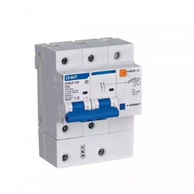 Chint original NXBLE-125 RCBO 1P+N 2P 3P 3P+N 4P 80A 100A 125A Residual Current 0perated Circuit Bre