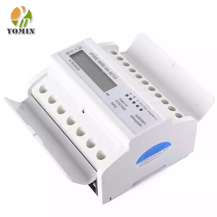 YEM021JC Wholesale Price Factory 3 Phase LCD Display kwh Meter/ low price din rail digital multimete / 3