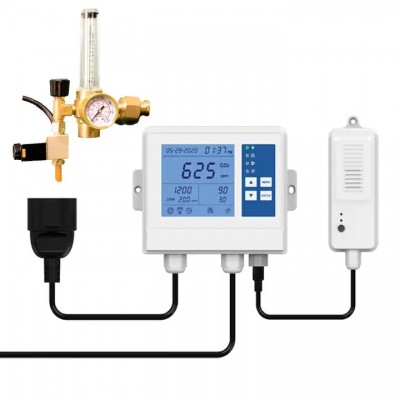 SA1600P day night digital 0-5000ppm 15' remote sensor co2 regulate valve control co2 monitor co
