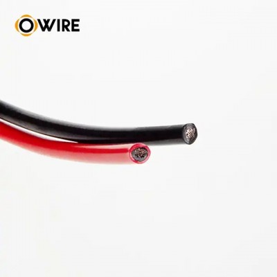 Owire brand black 100m 500m 4mm 4 mm single core solar pv cable for solar panel