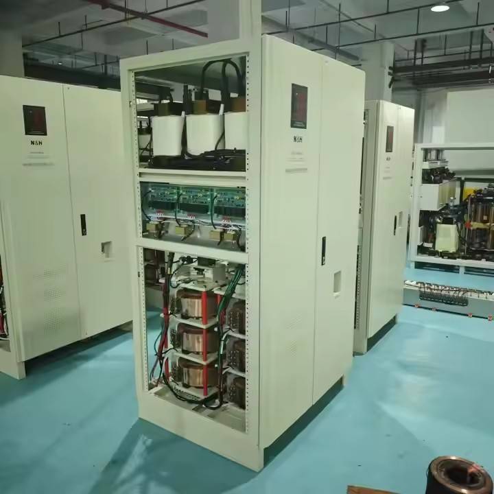 120KVA 100KW three-phase AVR with compensation regulator for industry hospital school and bank / 3