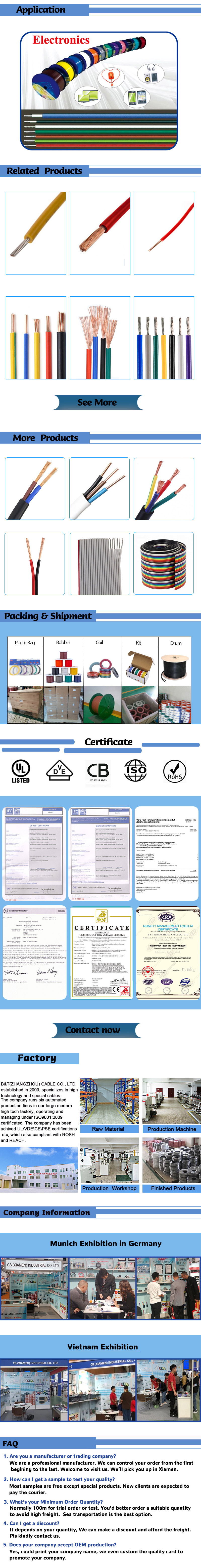UL Cable UL Standard UL1032 Copper Wire Manufacturer PVC Strand Wire Supplier Electrical Wire Cable