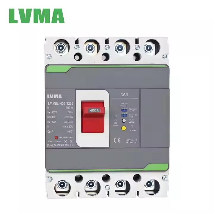 LVMA MCCB LMM5L-400A 3P 4P Leakage Molded Case Circuit Breaker 125A 250A 400A 630A 800A / 2