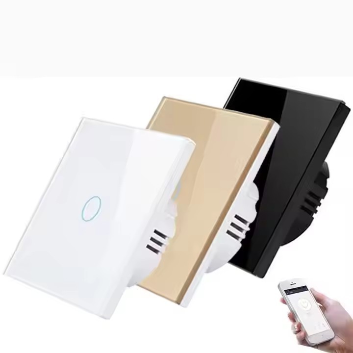 1/2/3/4 Gang 1 way 600w 86mm EU UK Smart Home Mirror Crystal Glass Panel Wall Touch Light Smart Swit / 2