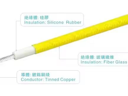 UL3068 16-30AWG High Temperature 300V 150C for home appliance lighting industrial power etc FiberGla / 2