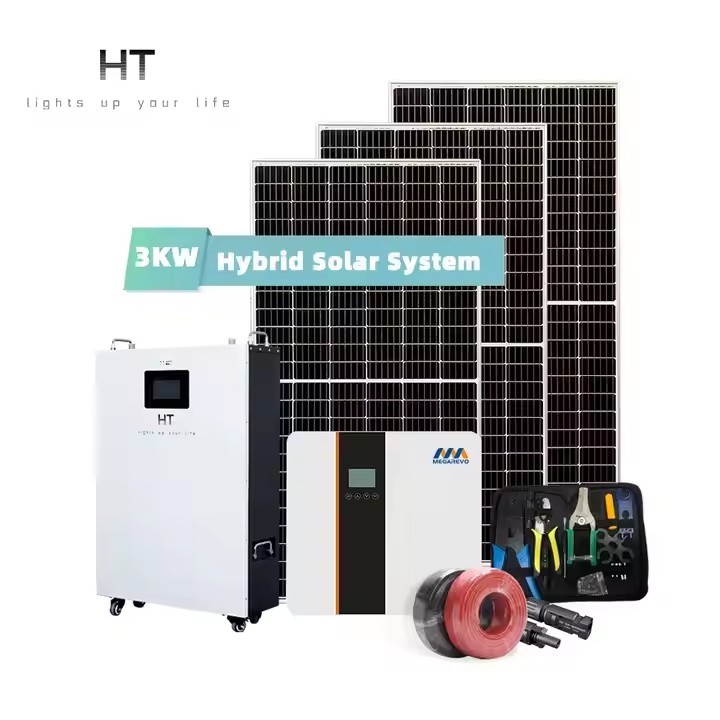 HT 3kw 5kw 6kw 8kw 10kw 20kw 30kw 50kw Hybrid Off Grid Solar Power Energy Panel System Complete Sola / 3