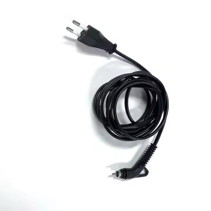 2 pin Eu standard Hair Straightener Swivel Plug Cable 0.5mm2 Anti-winding Power cord extension cord / 3