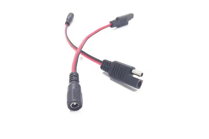 2 core 16 awg Battery Alligator clips to DC5521 SAE Quick Release Adapter extension charger power co / 2