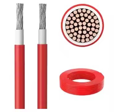 PV1-F 6mm2 DC High Voltage Black Red PV Cable 4mm2 6mm2 10mm2 Solar Connector PV for solar panel cus / 2