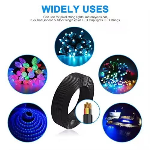 1.5mm Flexible Copper Wiremulti core PVC Jacket Household electrical RVB Wire cable power RVB power  / 3