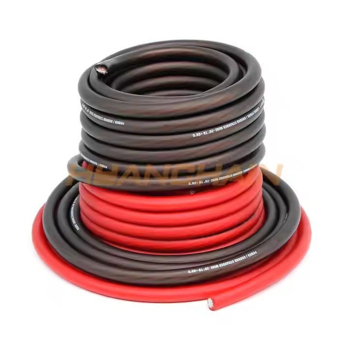 50' FT Feet 1/0 AWG Battery Cable CCA Power Wire Ground Cable Translucent Black Red Available / 3