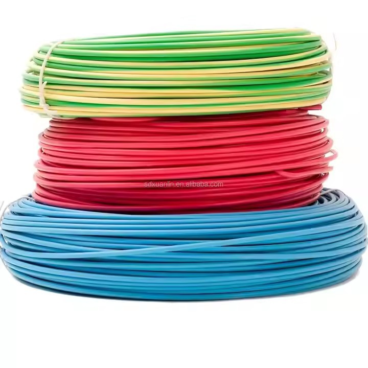 4-Core Household Electrical Cable Wire Stranded Solid Copper Conductor with XLPE PVC/Enameled Insula / 3