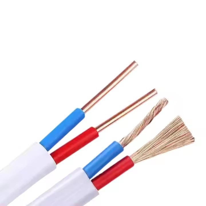 2024 new QingOu Wholesale Pure Copper Braided 2 Core 3 Core Electric Wire Coils PVC Insulated Cable  / 2