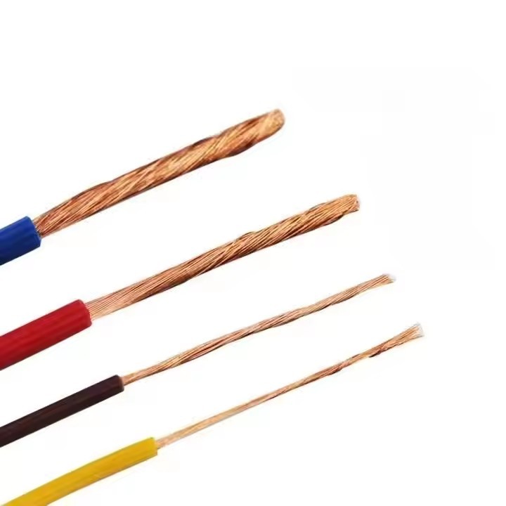 2024 new QingOuCopper Core Single Core Multi-strand Flexible Wire RV 0.5/.75/1/2.5 Flexible Wire PVC / 3