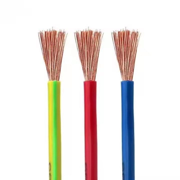 2024 new QingOuCopper Core Single Core Multi-strand Flexible Wire RV 0.5/.75/1/2.5 Flexible Wire PVC / 2