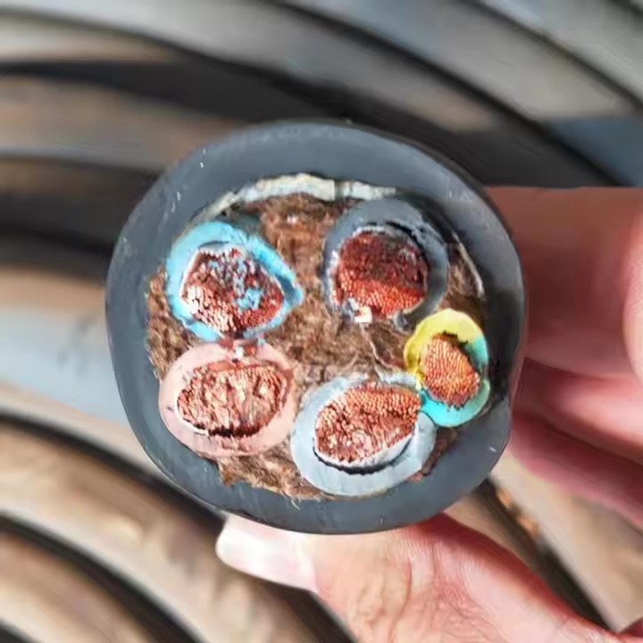 2024 new QingOu 450/750V Submersible Cable 2.5mm 6mm 35mm 50mm 95mm 4 Core 3 Phase Rubber Sheath Wat / 3