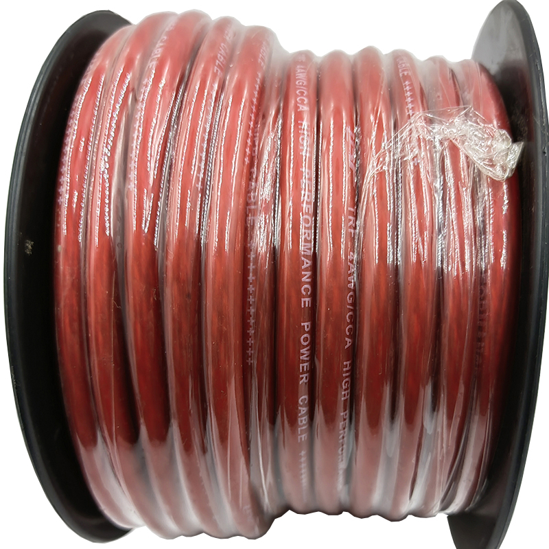 High Quality 100% True Specification 1/0 2 4 8 AWG Gauge Car Amp Install Power Cable  For Car Audio