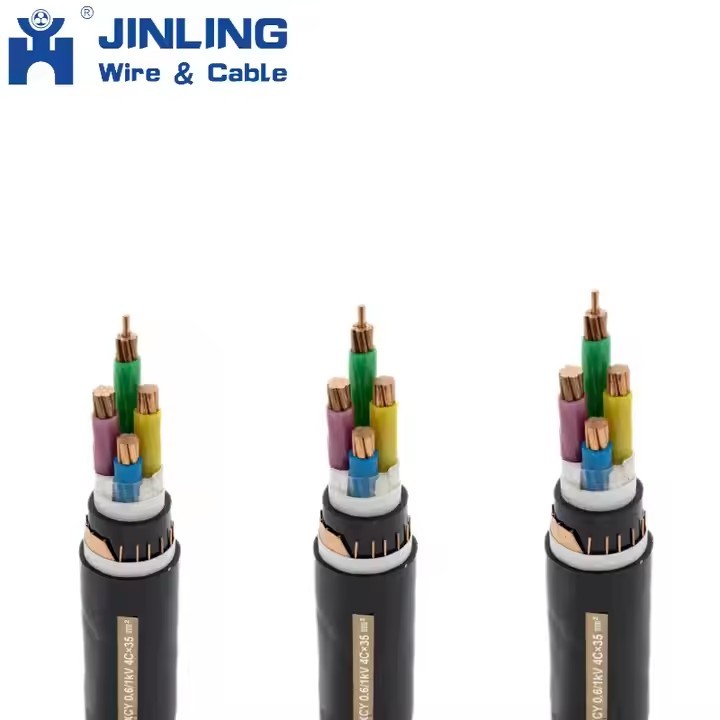 4 core 120mm2 185mm 22mm 300mm2 800V 1200V aluminum COPPER low voltage power cable / 1