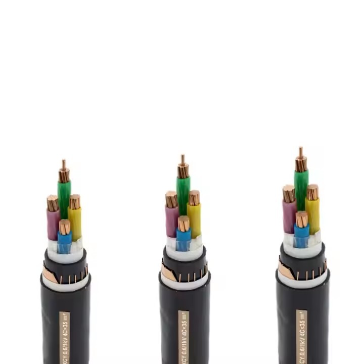 4 core 120mm2 185mm 22mm 300mm2 800V 1200V aluminum COPPER low voltage power cable / 3