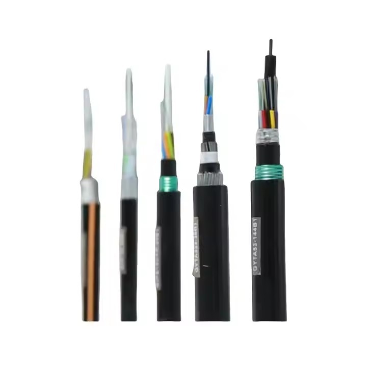 G652 24 48 Core Outdoor Single-Mode Strength Member Armored Fiber Optic Cable / 2