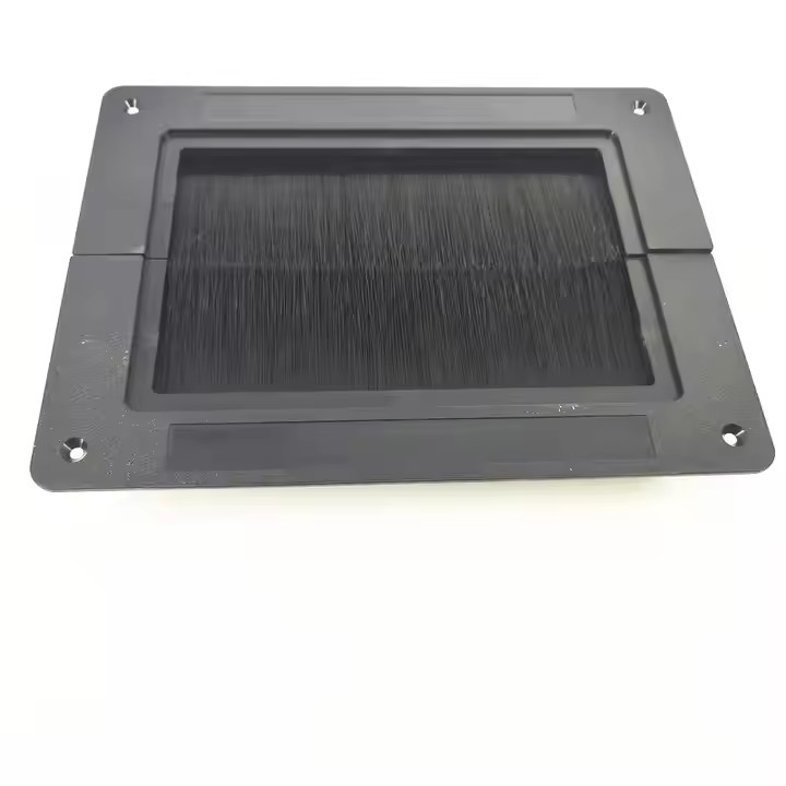 Raised Floor Split Integral Grommet & Surface Brush Grommet/Anti-Static Wire Box Square Brush Dust-P / 3