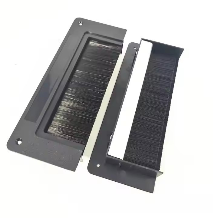 Raised Floor Split Integral Grommet & Surface Brush Grommet/Anti-Static Wire Box Square Brush Dust-P / 2