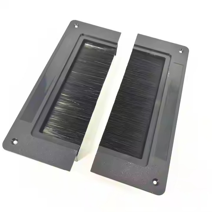 Raised Floor Split Integral Grommet & Surface Brush Grommet/Anti-Static Wire Box Square Brush Dust-P / 1