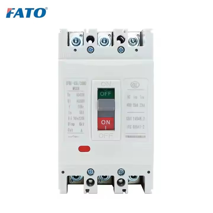 FATO CM1 MCCB AC 2P/3P/4P High Breaking Capacity Moulded Case Circuit Breaker Overload Protection fo / 2
