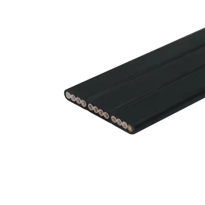 H07VVH6-F H05VVH6-F Flexible Flat Cable YFFB Copper Mobile Flat Cable for Elevator Crane CE Equipmen / 1
