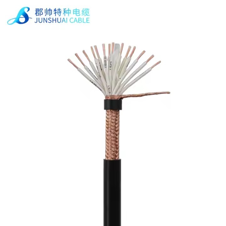 Shielded Control Cable RVVP Shielded Wire 10/12/16/20 Core 0.3/0.5/0.75/1.5Sq Signal Control Electri / 3