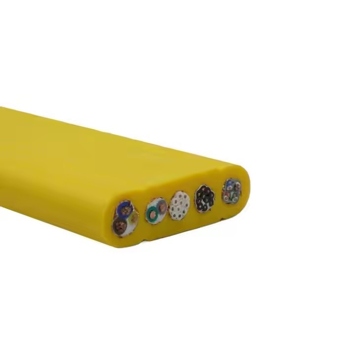 Customized TVVB TVVBP TVVBG Elevator Integrated Flat Cable Copper PVC Bending Resistant Tensile Stag / 3