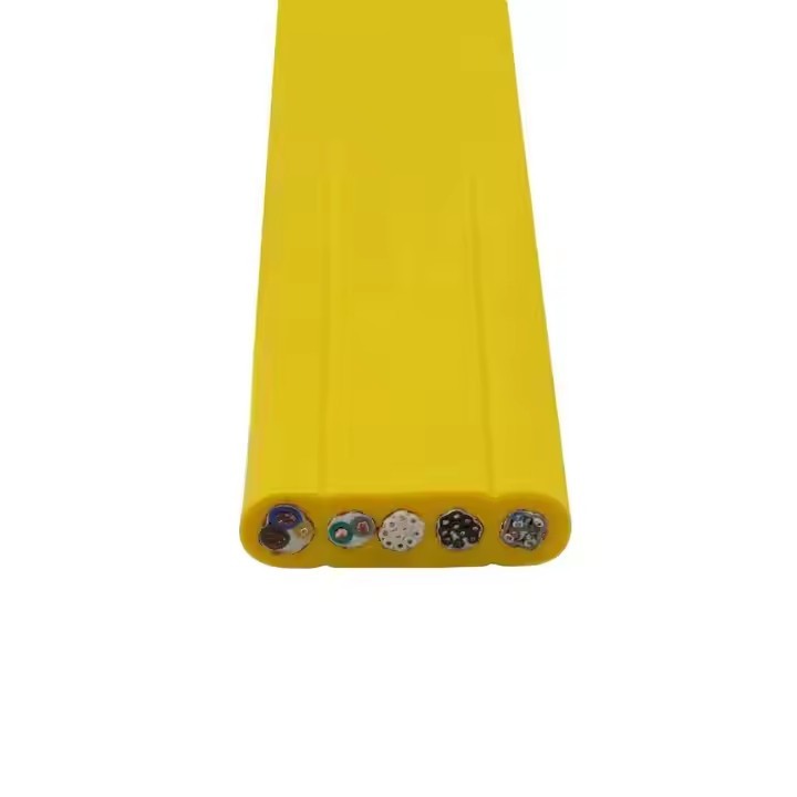 Customized TVVB TVVBP TVVBG Elevator Integrated Flat Cable Copper PVC Bending Resistant Tensile Stag / 2