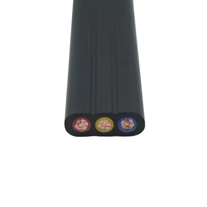 Customized YFFB YFFBG Flat Cable Traveling Crane Waterproof Copper Wire Rope with PVC Insulation Pow / 2
