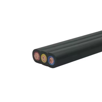 Customized YFFB YFFBG Flat Cable Traveling Crane Waterproof Copper Wire Rope with PVC Insulation Pow