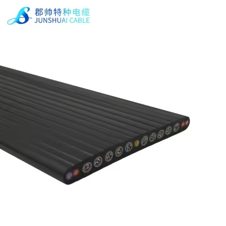 Customized SYFFDR Integrated Control Flat Cable Fire-Retardant YFFB Nitrile Flat Cable PVC Insulatio / 3