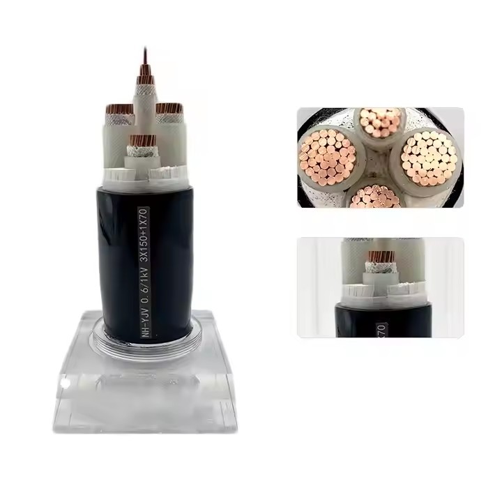 NH-YJV 0.6/1kV Copper Core XLPE Insulation Polyethylene Sheath Flame Retardant Fireproof Armored Pow / 2