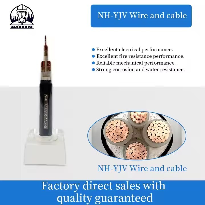 NH-YJV Industrial Power Cable Fire-resistant Copper Core Cross-linked Polyethylene Insulation Polyvi / 1