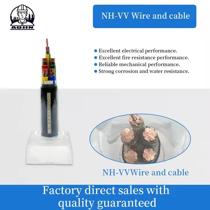 NH-YJV Industrial Power Cable Fire-resistant Copper Core Cross-linked Polyethylene Insulation Polyvi / 2