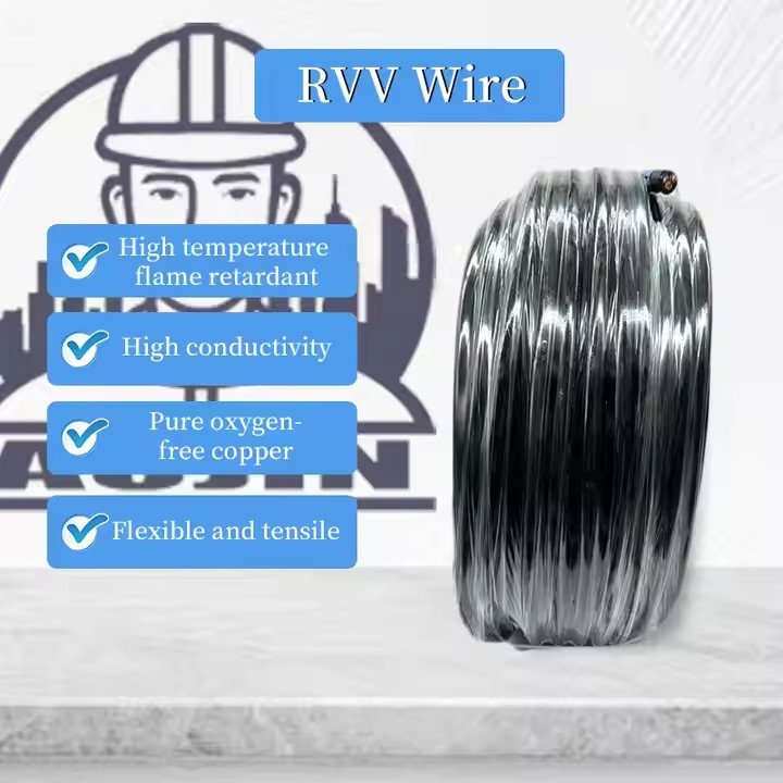 2/3/4/ 5-core Fire-resistant RVV PVC Flexible Wire and Cable Copper Cable 450/750V Control Cable / 3