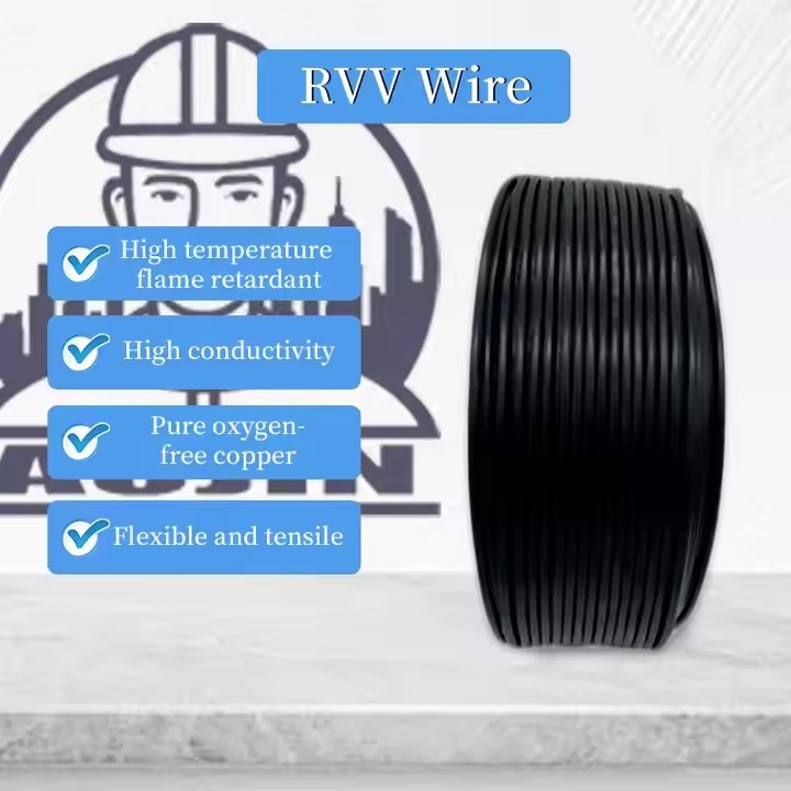 Low-priced Flexible Wires for House Wiring, Polyvinyl Chloride 450-volt and 750-volt Copper Stranded / 3