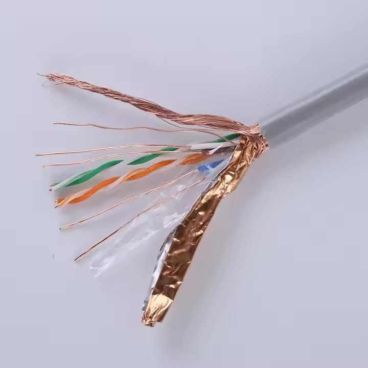 CABLE Manufacturer indoor SFTP CAT5E lan cable Shielded CCA Pure Copper Full copper stp cat5 cable 3 / 1