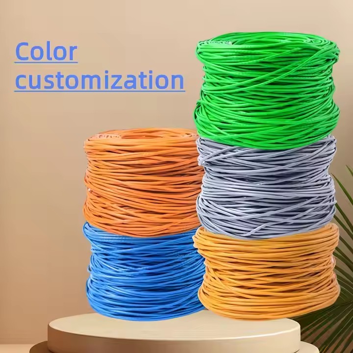 CABLE Manufacturer indoor SFTP CAT5E lan cable Shielded CCA Pure Copper Full copper stp cat5 cable 3 / 2