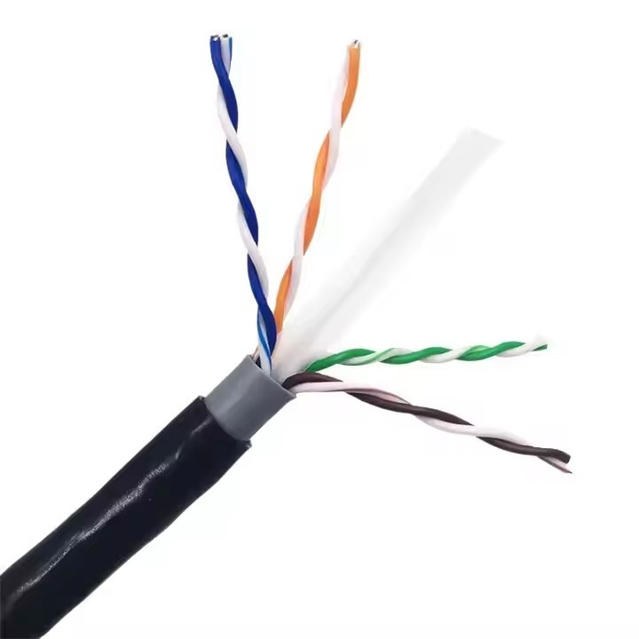 Factory Custom Cat6A internet patch cable cat6 305m 1000ft utp sftp pure copper outdoor cable 23awg  / 2